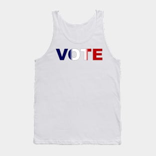 Vote Red White and Blue Soft Gradient Blend Tank Top